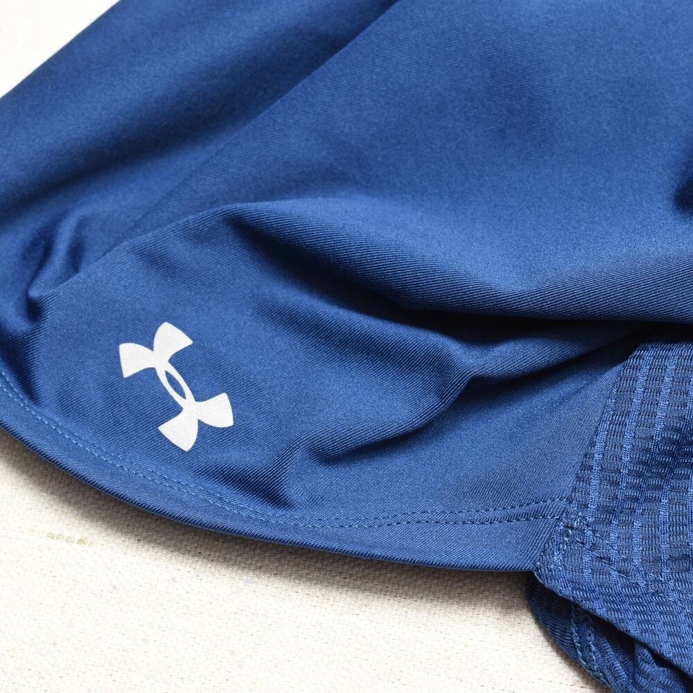 Under Armour Women Tank Top Crew Neck Sleeveless Polyester Blue Size L - Picture 8 of 8